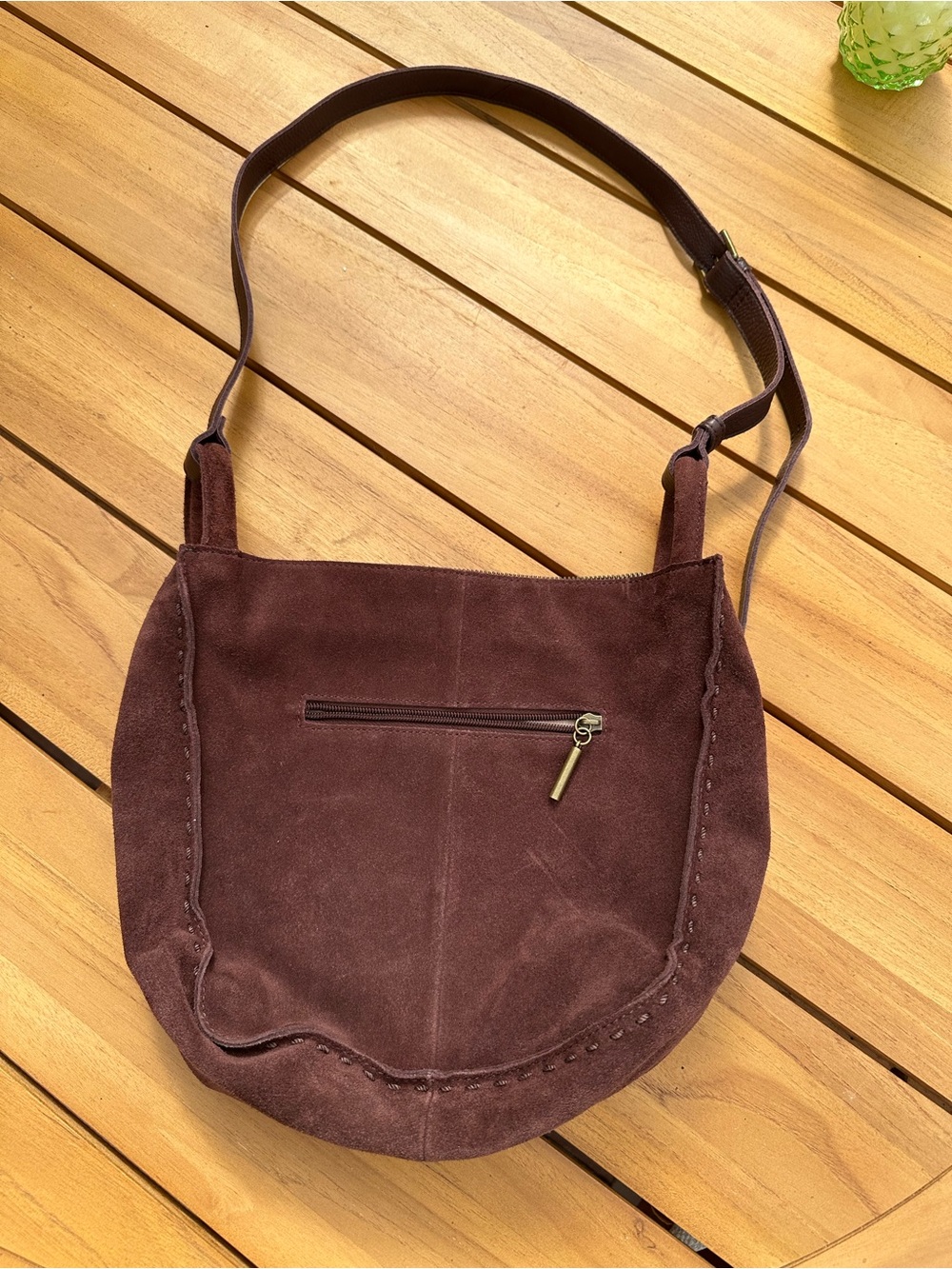 The Sak Suede Shoulder Bag in Dark Brown - Picture 2 of 4